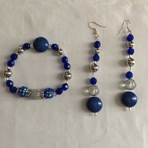 Hand Made Bracelet and Earring set
